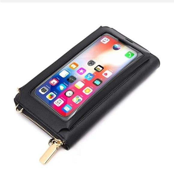 RFID Blocking Wallet for Women's Touch Screen Handbag Cell Phone Purse Crossbody - Picture 6 of 8